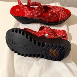 bernie mev. Red Woven Sandals